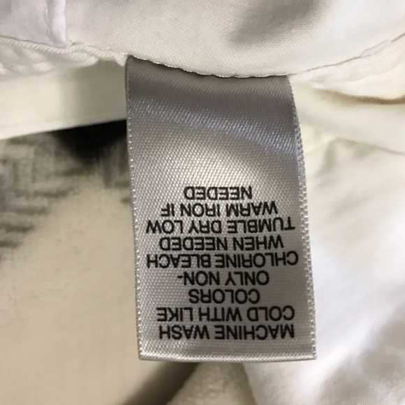 Avenue White Pleated Slit Skirt Size 26 - Picture 8 of 8